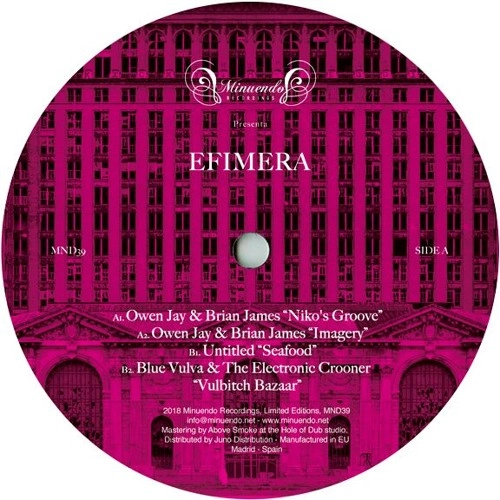 OWEN JAY / BRYAN JAMES / UNTITLED / BLUE VULVA & THE ELECTRONIC CROONER / EFIMERA