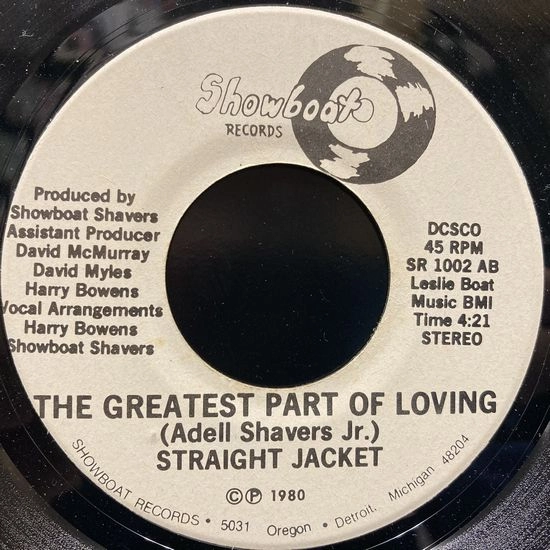 STRAIGHT JACKET / GREATEST PART OF LOVING
