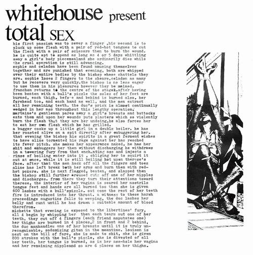 WHITEHOUSE / ホワイトハウス / トータル･セックス / TOTAL SEX