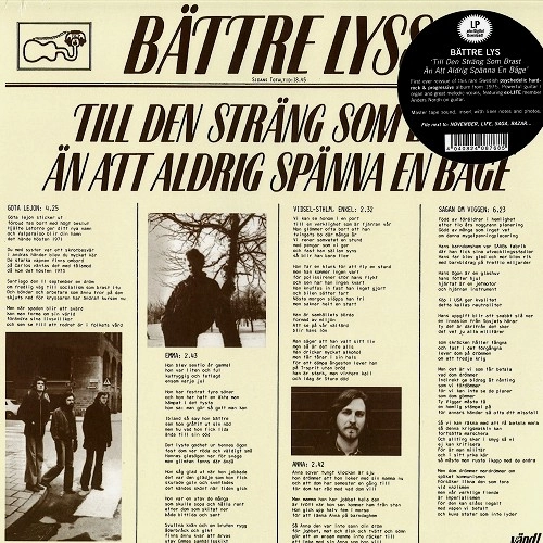 BATTRE LYSS / ベットレ・リス / TILL DEN STRANG SOM BRAST AN ATT ALDRIG SPANNA EN BAGE: 180G LIMITED VINYL
