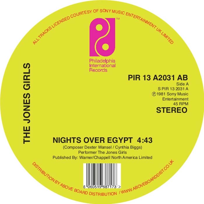 JONES GIRLS / ジョーンズ・ガールズ / NIGHTS OVER EGYPT