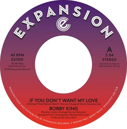 BOBBY KING / ボビー・キング / IF YOU DON'T WANT MY LOVE / LOVERS BY NIGHT