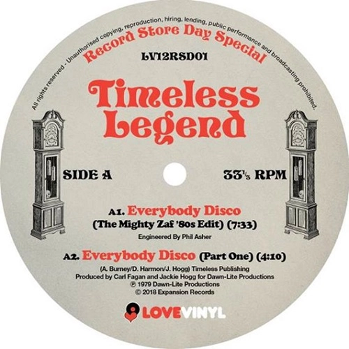 TIMELESS LEGEND / タイムレス・レジェンド / EVERYBODY DISCO / I WAS BORN TO LOVE YOU