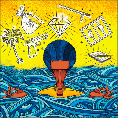 THE RUGGED NUGGETS X SMOKE DZA X FLY ANAKIN X BLU / HEAD ABOVE WATER (COLORED VINYL)