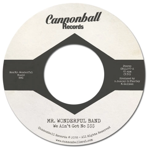 MR. WONDERFUL BAND / WE AIN'T GOT NO $$$