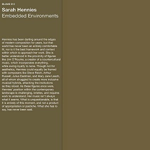 SARAH HENNIES / サラ・ヘニーズ / EMBEDDED ENVIRONMENTS (LP)