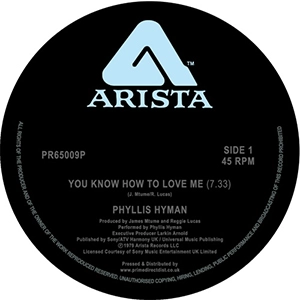 PHYLLIS HYMAN / フィリス・ハイマン / YOU KNOW HOW TO LOVE ME (LONG VERSION) / LIVING INSIDE YOUR LOVE
