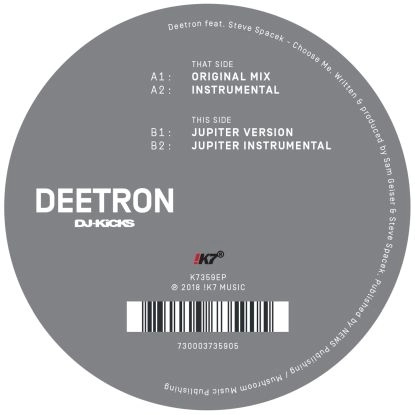 DEETRON / ディートロン / CHOOSE ME FEAT. STEVE SPACEK
