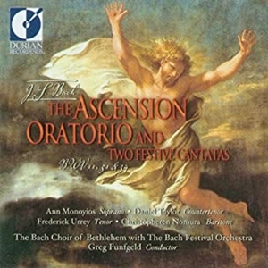 GREG FUNFGELD / グレッグ・フンフゲルト / BACH:ASCENSION ORATORIO AND TWO FESTIVE CANTATAS / BACH: ASCENSION ORATORIO AND TWO FESTIVE CANTATAS