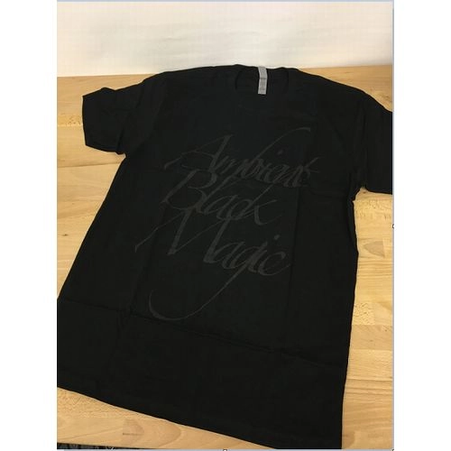 HOSPITAL PRODUCTIONS / HOSM-007 RAINFOREST SPIRITUAL ENSLAVEMENT - AMBIENT BLACK MAGIC - T SHIRT BLACK ON BLACK (M)
