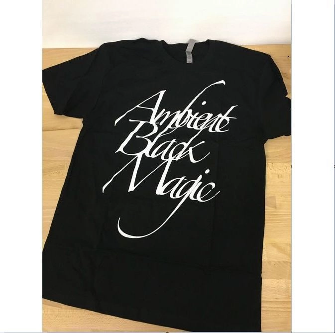 HOSPITAL PRODUCTIONS / HOSM-007 RAINFOREST SPIRITUAL ENSLAVEMENT - AMBIENT BLACK MAGIC - TSHIRT GLOW IN THE DARK ON BLACK (L)