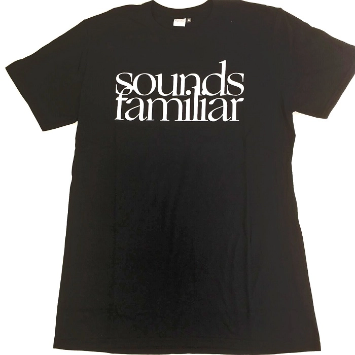 SOUNDS FAMILIAR / SOUNDS FAMILIAR LOGO TEE BLACKSIZE:S