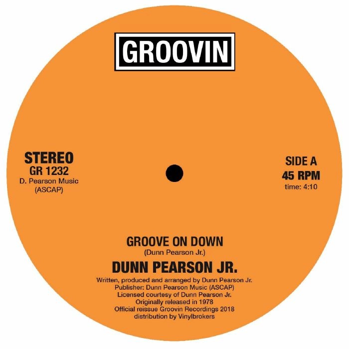 DUNN PEARSON JR. / GROOVE ON DOWN