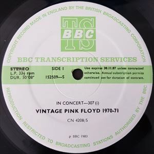 PINK FLOYD / ピンク・フロイド / IN CONCERT-307 VINTAGE 1970-71