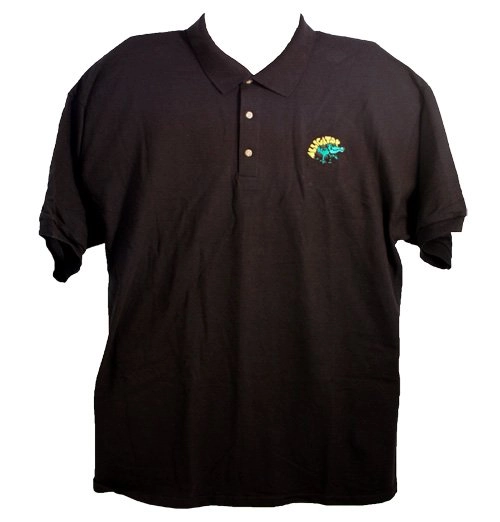 ALLIGATOR POLO EMBROIDERED SHIRT / BLACK (L)