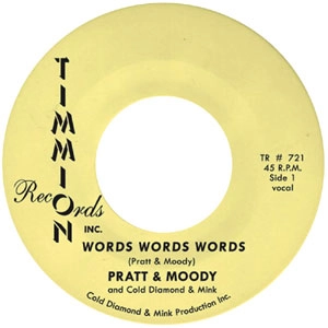 PRATT & MOODY / WORDS WORDS WORDS
