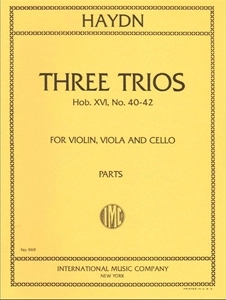 FRANTZ JOSEPH HAYDN / フランツ・ヨーゼフ・ハイドン / THREE TRIOS HOB. XVI, NO. 40-42 FOR VIOLIN, VIOLA AND CELLO