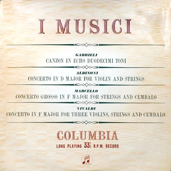 I MUSICI / イ・ムジチ合奏団 / GABRIELI: CANZON IN ECHO DUODECIMI TONI