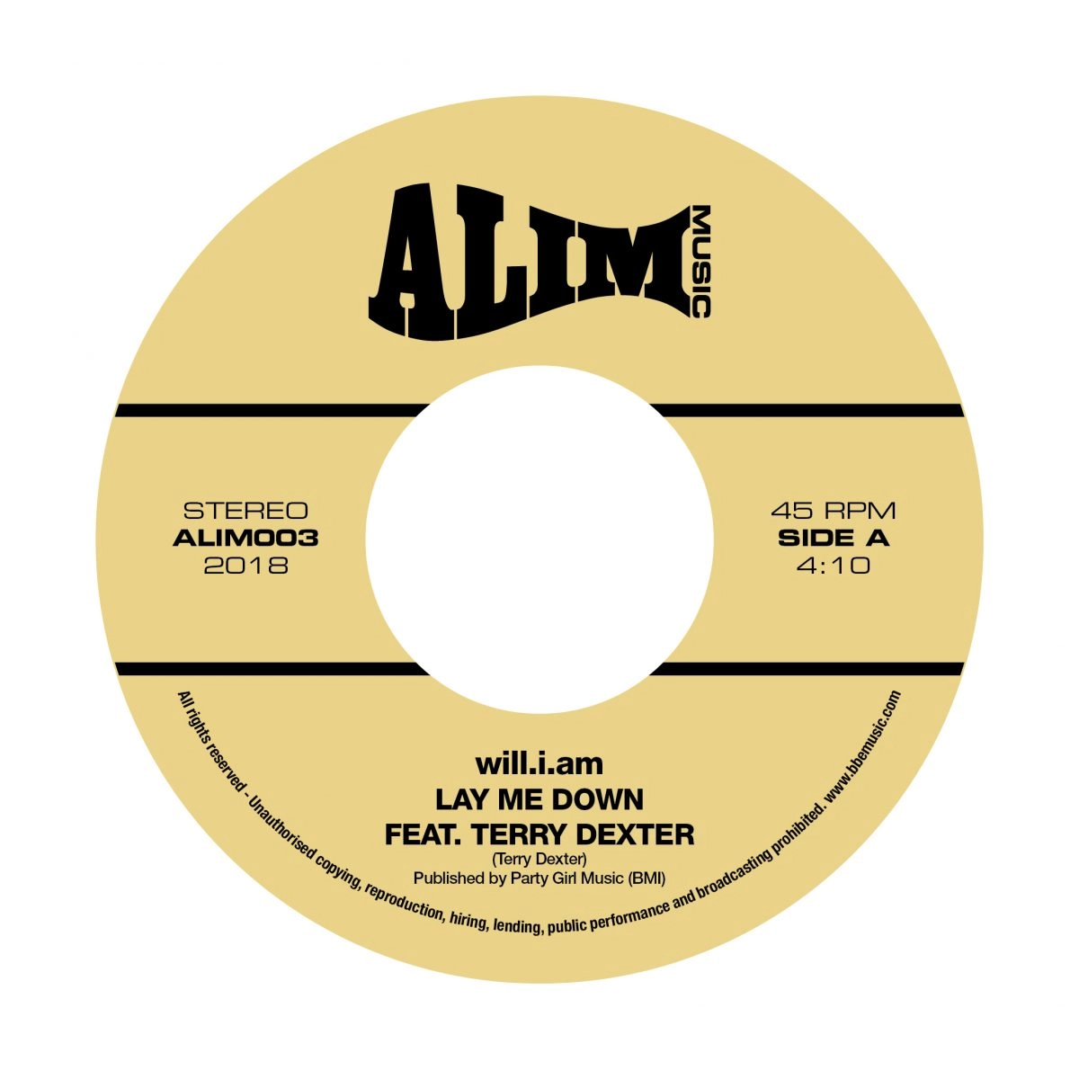 WILL I AM / PETE ROCK / LAY ME DOWN FEAT. TERRY DEXTER / PETE'S JAZZ