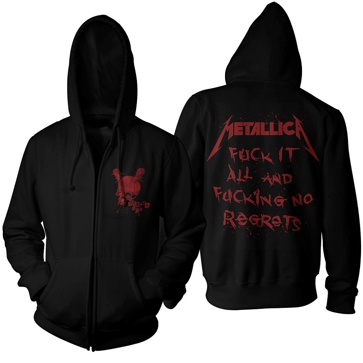 METALLICA / メタリカ / NO REGRETS BLACK ZIP HOOD<SIZE:M>