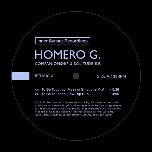 HOMERO G. / COMPANIONSHIP & SOLITUDE EP
