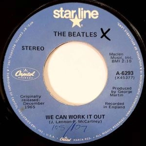 BEATLES / ビートルズ / WE CAN WORK IT OUT