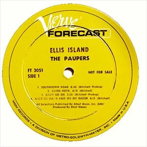PAUPERS / ポーパーズ / ELLIS ISLAND