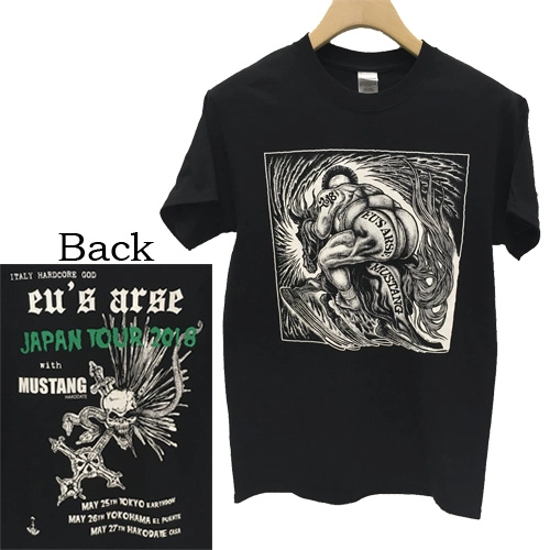 EU'S ARSE / MUSTANG / SPLIT T-SHIRTS/M