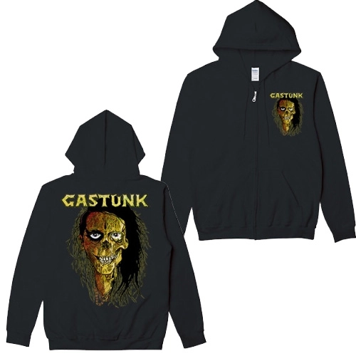 GASTUNK / ガスタンク / MELTING BAKI ZIP UP HOODIE BLACK/M