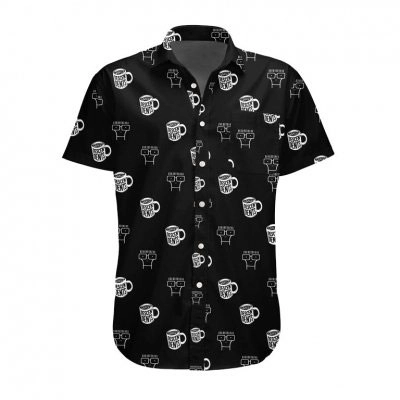 DESCENDENTS / ディセンデンツ / COFFEE CUP BUTTON DOWN (XL/BLACK)