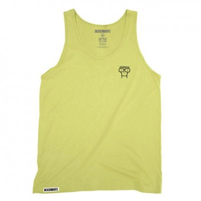 DESCENDENTS / ディセンデンツ / MILO HEAD EMBROIDERED TANK (XL/YELLOW)