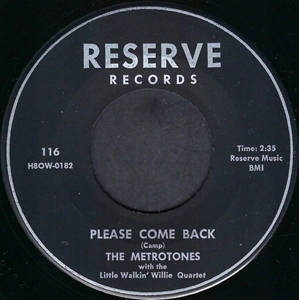 METROTONES / PLEASE COME BACK / SKITTER SKATTER