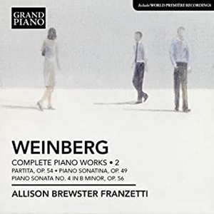 ALLISON BREWSTER FRANZETTI / アリソン・ブリュースター・フランゼッティ / ワインベルク:ピアノ作品全集 第2集 / WEINBERG:COMPLETE PIANO WORKS 2