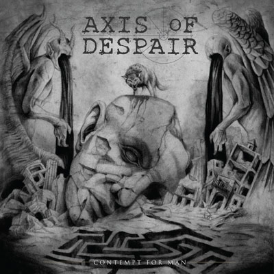 AXIS OF DESPAIR / CONTEMPT FOR MAN<BLACK VINYL>