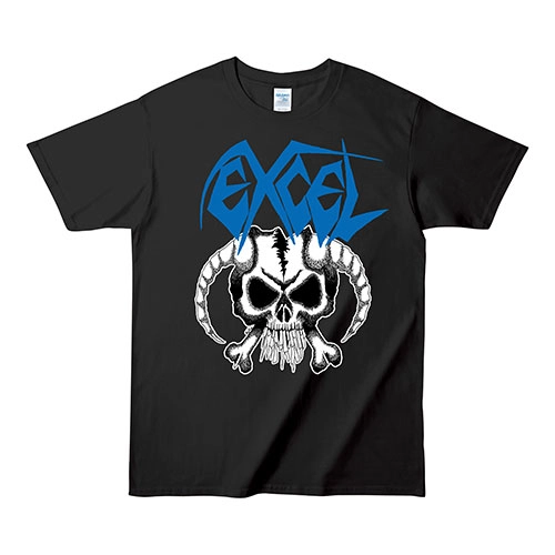 EXCEL (US) / エクセル / SKULL & HORN T SHIRT (black & blue/S)
