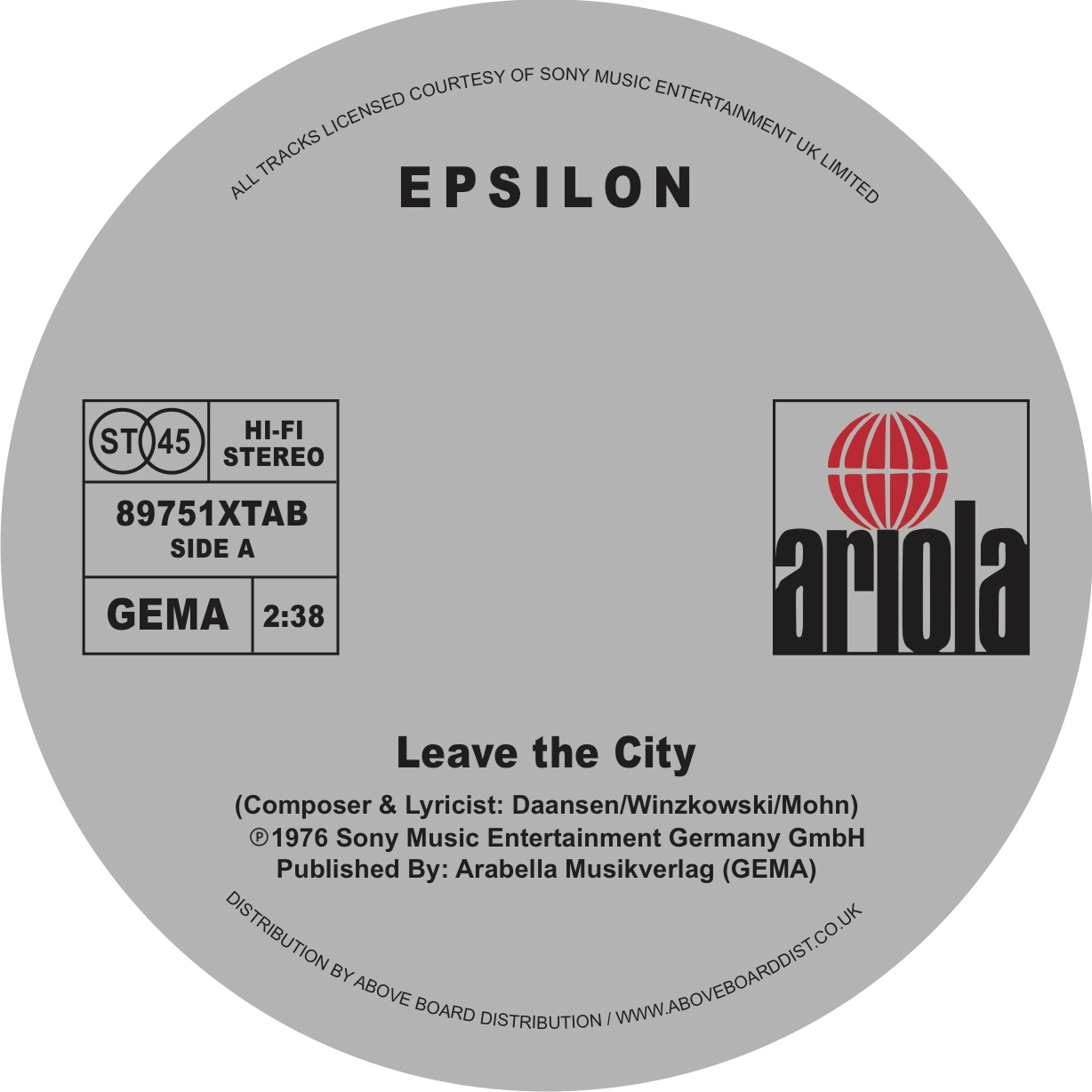 EPSILON / イプシロン / LEAVE THE CITY / WAKE UP