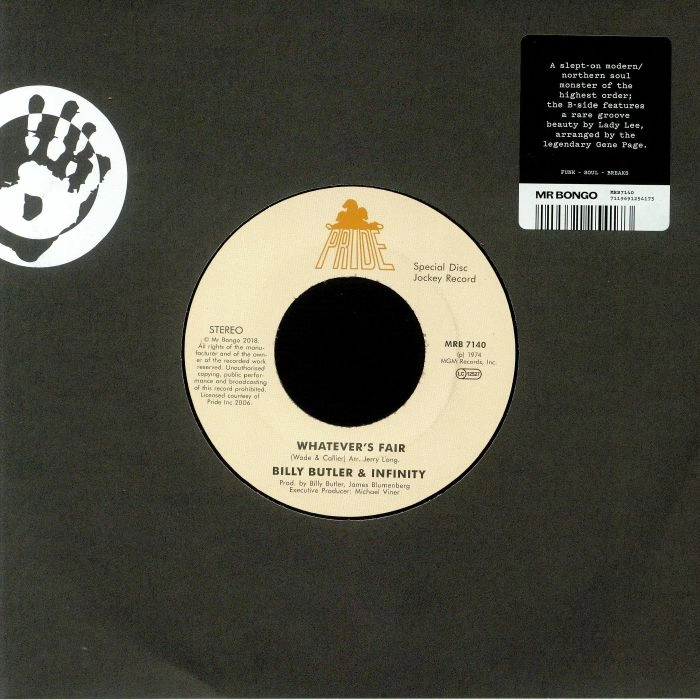 BILLY BUTLER & INFINITY / LADY LEE / WHATEVER'S FAIR / SIMPLE THINGS