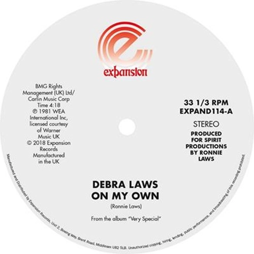 DEBRA LAWS / デブラ・ロウズ / ON MY OWN / VERY SPECIAL