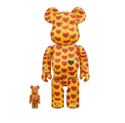 hide / BE＠RBRICK Yellow Heart 100％ & 400％