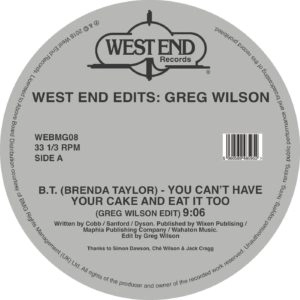 GREG WILSON / WEST END EDITS