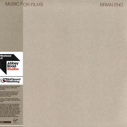 BRIAN ENO / ブライアン・イーノ / MUSIC FOR FILMS[2LP]