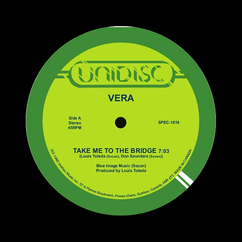 VERA / ヴェラ / TAKE ME TO THE BRIDGE / JUMPIN (GOT HOT, HIT THE SPOT)