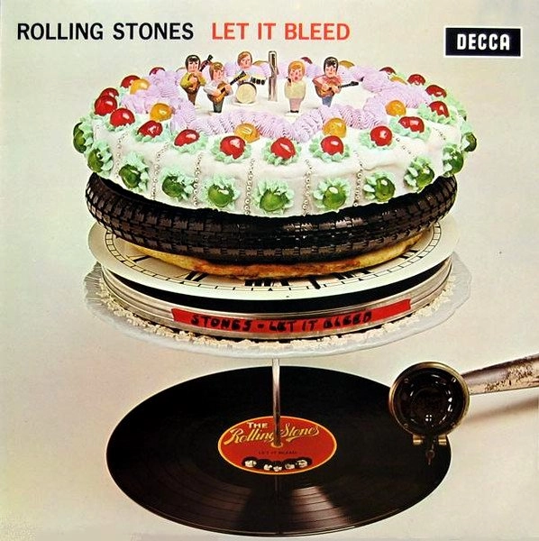 貴重 ローリングストーンズ プラチナディスク 額装 レコードCD カセットテープ LET IT BLEED / ROLLING STONES / ローリング・ストーンズ / オールド