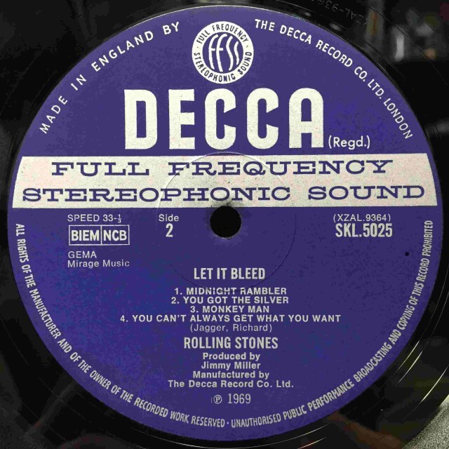 LET IT BLEED / ROLLING STONES / ローリング・ストーンズ / オールド