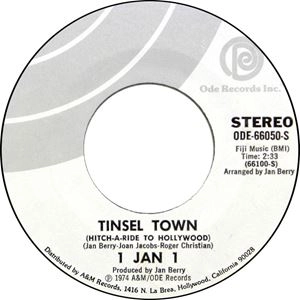 JAN BERRY / ジャン・ベリー / TINSEL TOWN (HITCH-A-RIDE-TO-HOLLYWOOD) / BLOW UP MUSIC