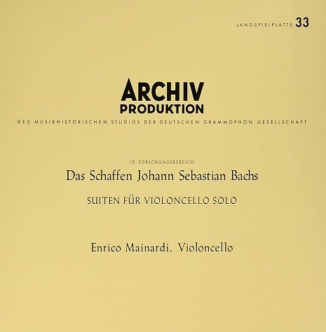 ENRICO MAINARDI / エンリコ・マイナルディ / BACH:6 SUITES FOR CELLO SOLO (4LP/LTD)
