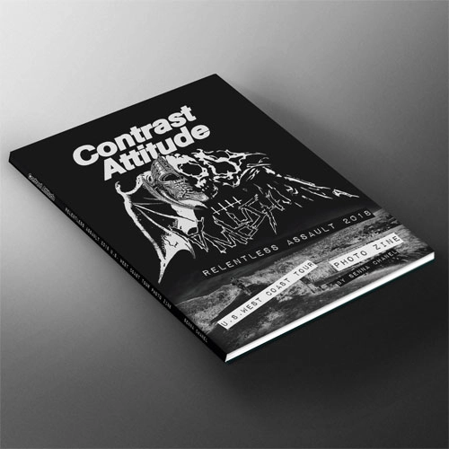 CONTRAST ATTITUDE / Relentless Assault 2018 U.S. West Coast Tour Photo Zine by SENNA CHANEL