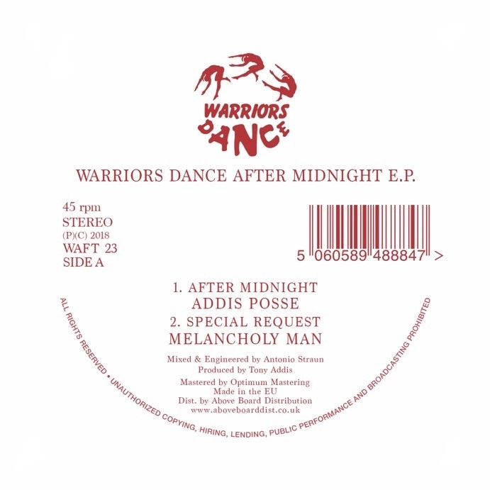 V.A. (WARRIORS DANCE) / WARRIORS DANCE AFTER MIDNIGHT E.P.(2019 REISSUE)