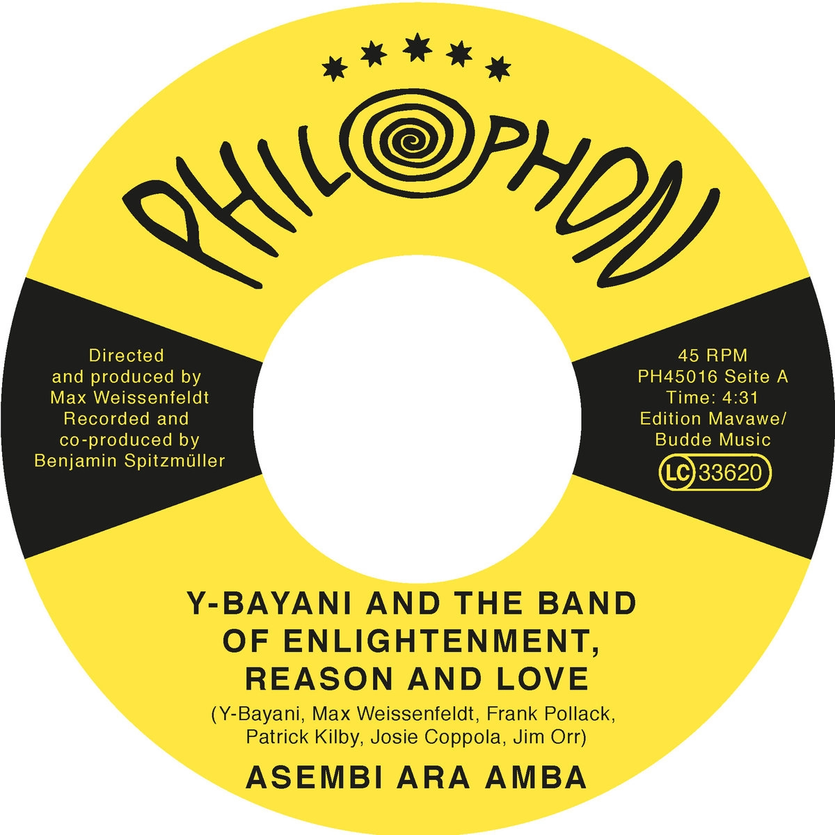 Y-BAYANI & HIS BAND OF ENLIGHTENMENT, REASON & LOVE / イ・バヤニ & ヒズ・バンド・オヴ・エンライトメント, リーゾン & ラヴ / ASEMBI ARA AMBA / WE ARE THE BAND OF ENLIGHTENMENT REASON AND LOVE