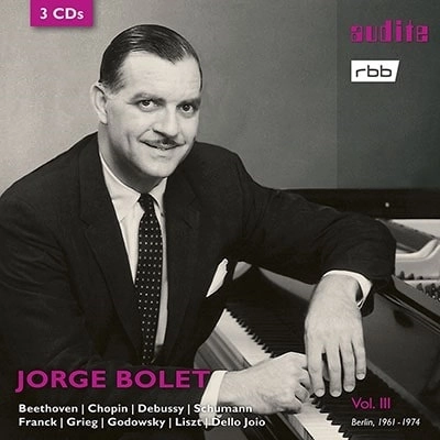JORGE BOLET / ホルヘ・ボレット / JORGE BOLET RIAS RECORDINGS VOL.3 - CHOPIN, BEETHOVEN, GRIEG & GODOWSKY (3CD)